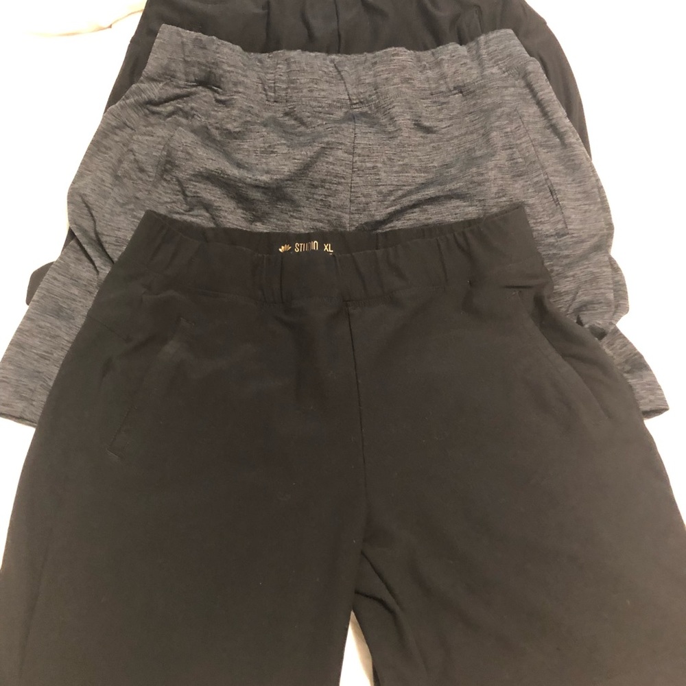 3 pairs of energy zone yoga shorts washed never worn bnwt 2 xl -1 large